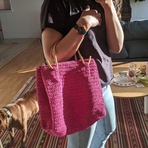90s Crochet Tote